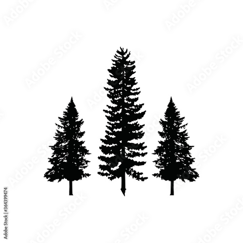 tree pine logo silhouette