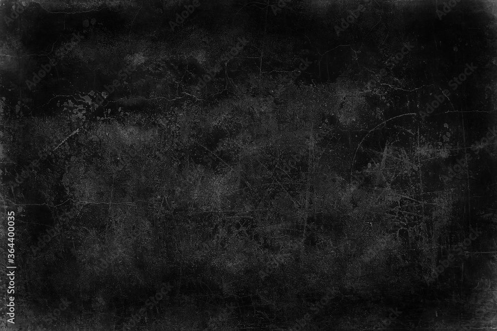 black old wall cracked concrete background / abstract black texture, vintage old background