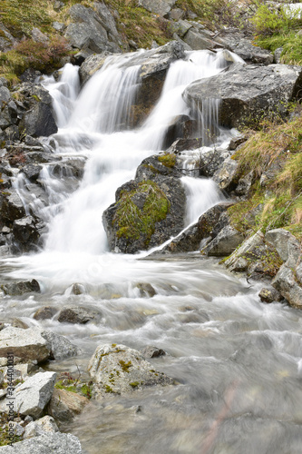 Alaska mountain waterfall