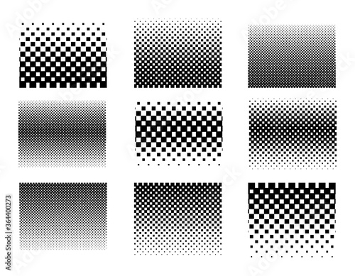 Wall Mural Halftone squares set