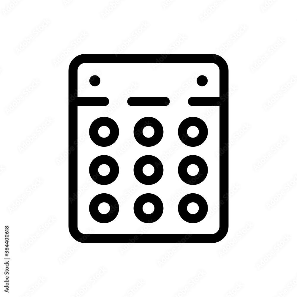 Schedule Line Icon - Vector Illustration Schedule Line Icon - Vector Illustration