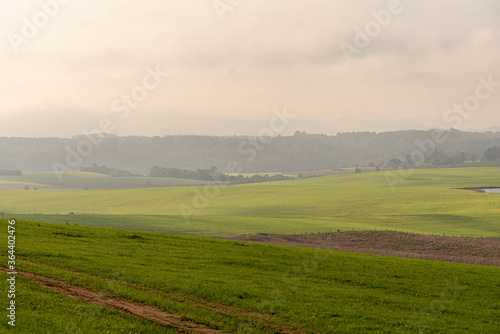 Agricultural production fields at winter dawn in southern Brazil © Alex R. Brondani