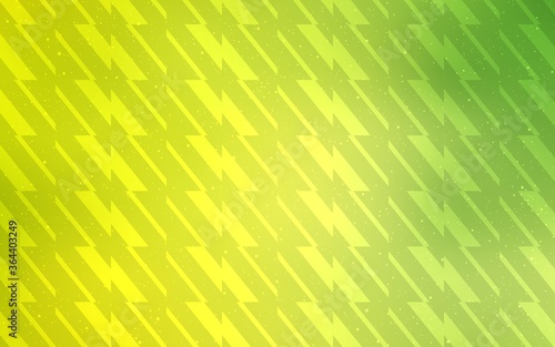 Light Green, Yellow vector background with stright stripes. Lines on blurred abstract background with gradient. Pattern for ads, posters, banners.