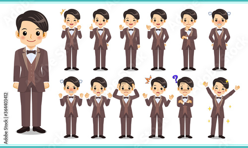 Man_Groom in brown suit