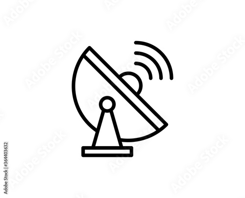 Antenna line icon