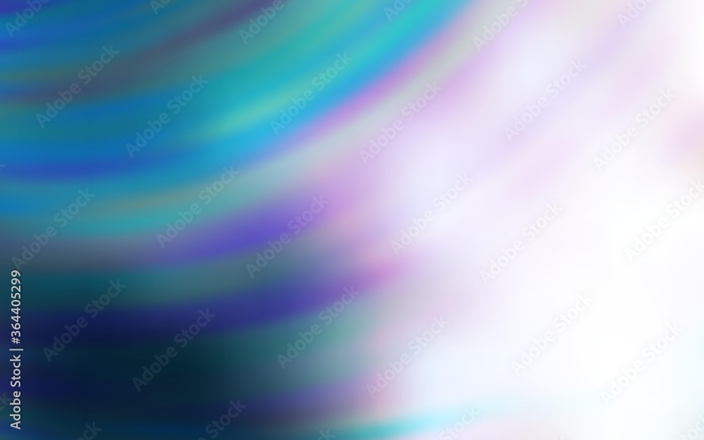 Light BLUE vector background with curved lines. Colorful illustration in abstract style with gradient. A completely new design for your business.