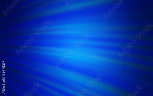 Dark BLUE vector background with wry lines. Colorful abstract illustration with gradient lines. Elegant pattern for a brand book.