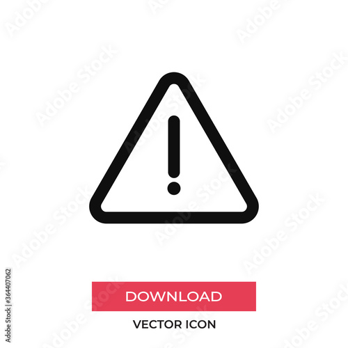 Free Download Attention icon vector. Warning sign - GFXLoad