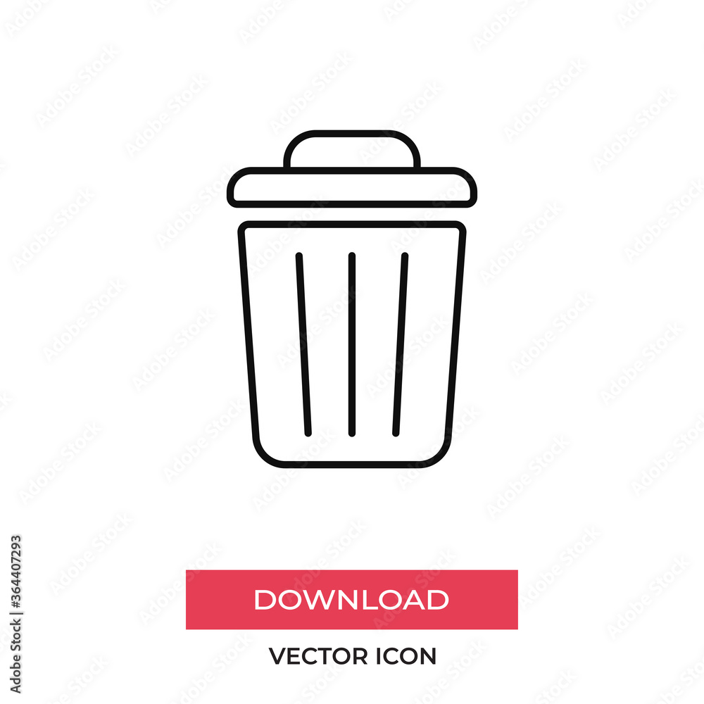 Trash can icon vector. Garbage sign Trash can icon vector. Garbage sign