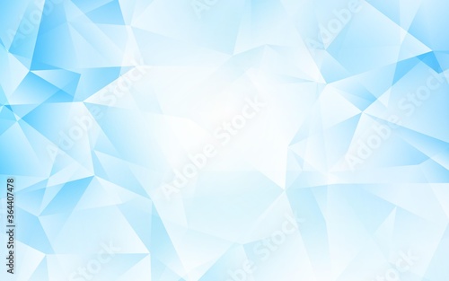 Light BLUE vector shining triangular layout. Polygonal abstract illustration with gradient. Pattern for a brand book's backdrop.