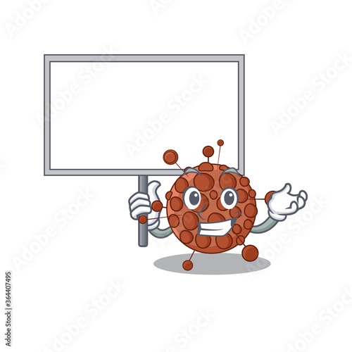 sweet Mascot design of neisseria bring a board