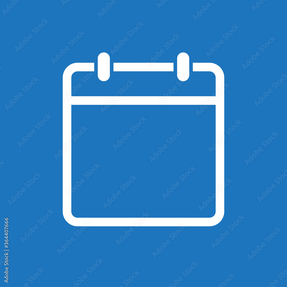 Vector icon square calendar day, empty space Vector icon square calendar day, empty space