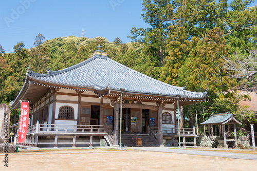 Fudarakusanji Temple in Nachikatsuura, Wakayama, Japan. It is part of the "Sacred Sites and Pilgrimage Routes in the Kii Mountain Range" UNESCO World Heritage Site. © beibaoke