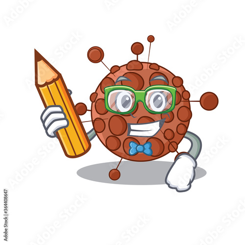 A student neisseria mascot design study at home during pandemic