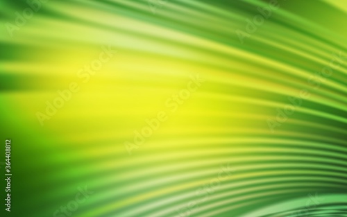 Light Green, Yellow vector pattern with wry lines. Modern gradient abstract illustration with bandy lines. Brand new design for your ads, poster, banner.