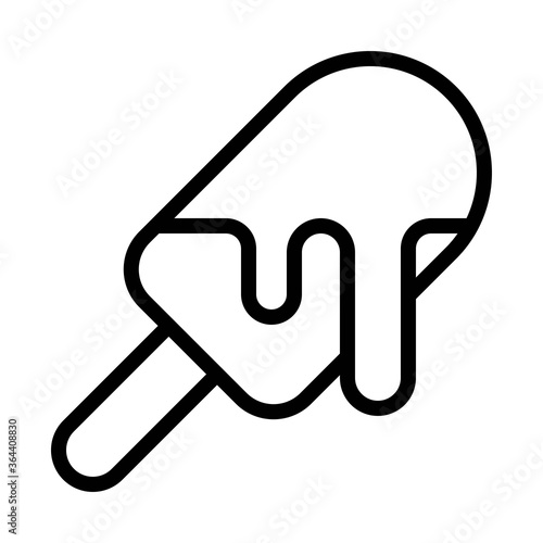 birthday or new born baby related kulfi or ice cream toping with chocolate vectors in lineal style,