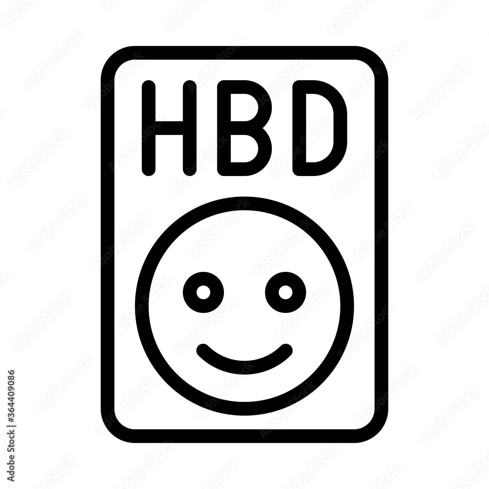 birthday or new born baby related written text on birthday card with emoji vectors in lineal style, birthday or new born baby related written text on birthday card with emoji vectors in lineal style,