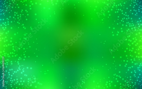 Light Green vector background with galaxy stars. Modern abstract illustration with Big Dipper stars. Pattern for astronomy websites.