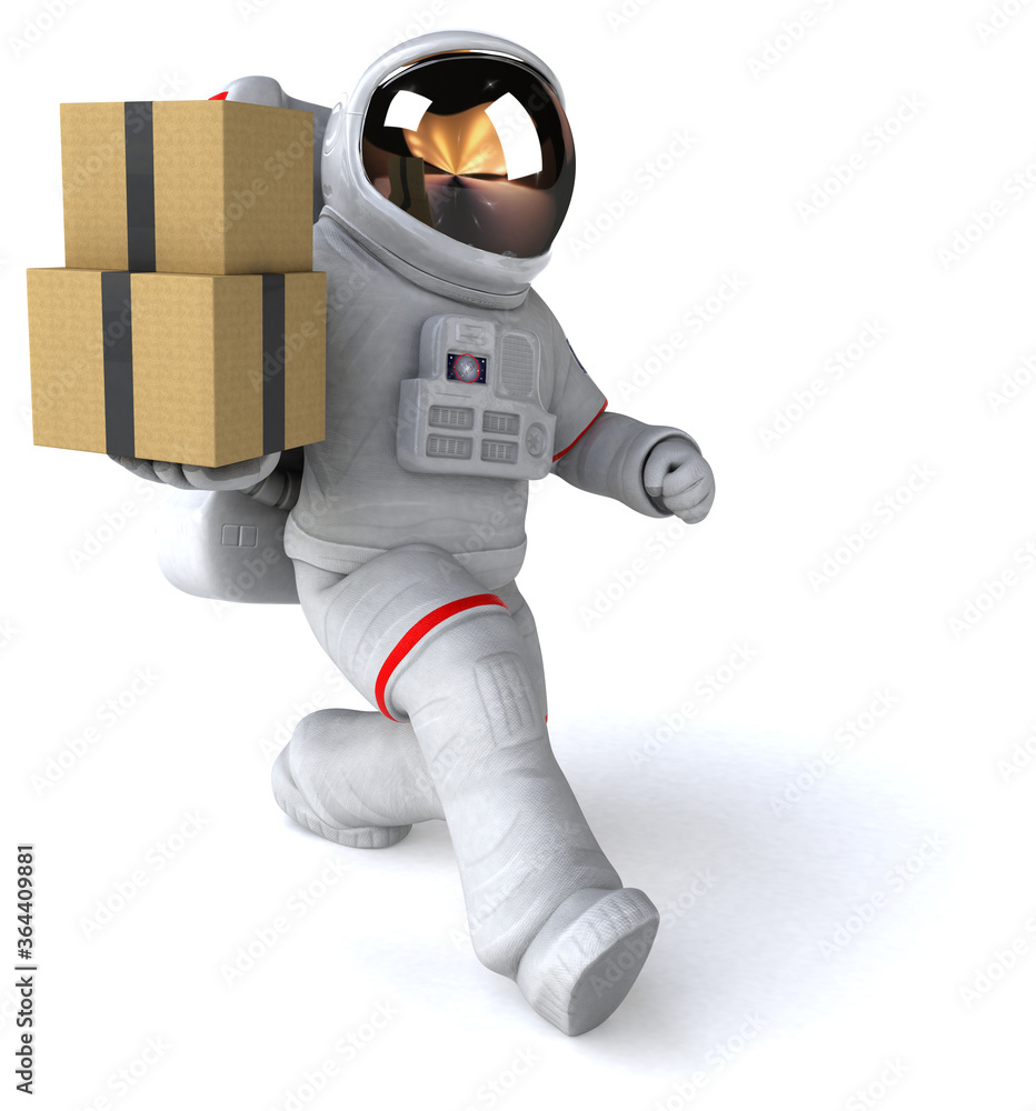 Fun astronaut - 3D Illustration Fun astronaut - 3D Illustration
