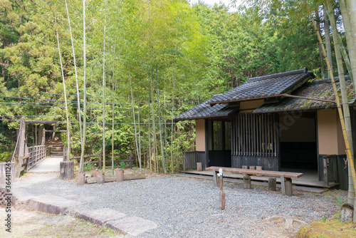 Between Fushiogami-oji and Kumano Hongu Taisha on Kumano Kodo (Nakahechi Route) in Tanabe, Wakayama, Japan. It is part of the UNESCO World Heritage Site. photo