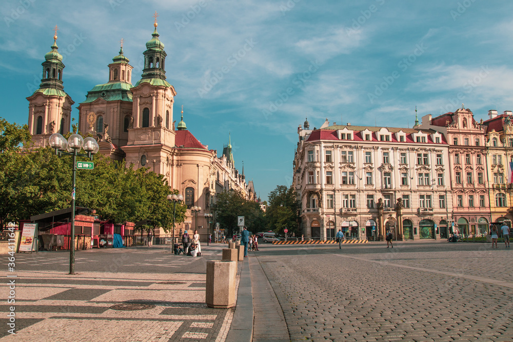 Scenic view of historical center Prague, Charles bridge, and buildings of the old town, Prague. is the capital and largest city in the Czech Republic, the 13th largest city in the European Union.