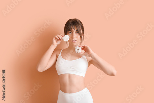 Beautiful young woman with ...