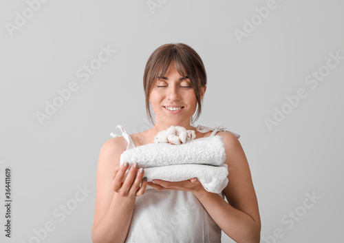 Beautiful young woman with ...