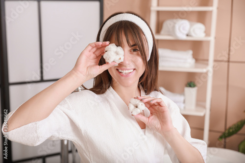 Beautiful young woman with ...