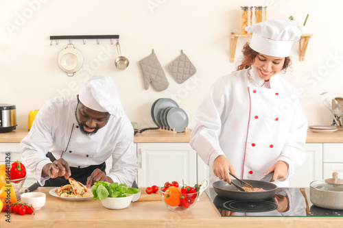 African-American chefs cook...