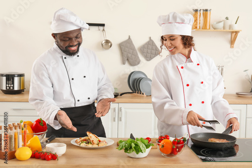 African-American chefs cook...
