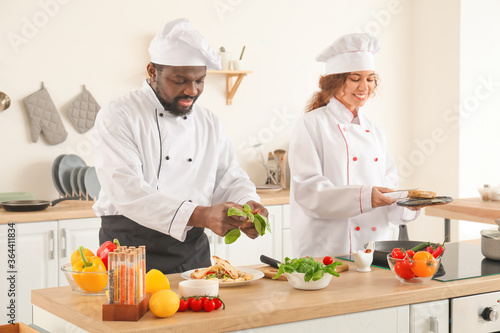 African-American chefs cook...
