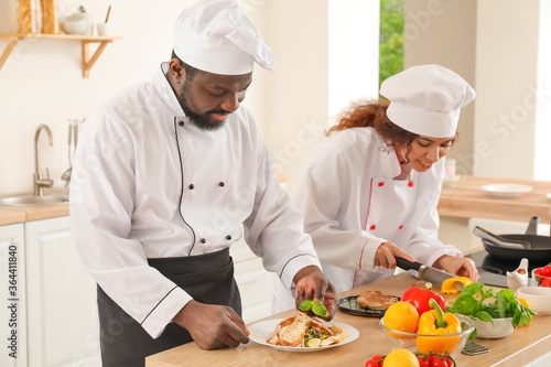 African-American chefs cook...