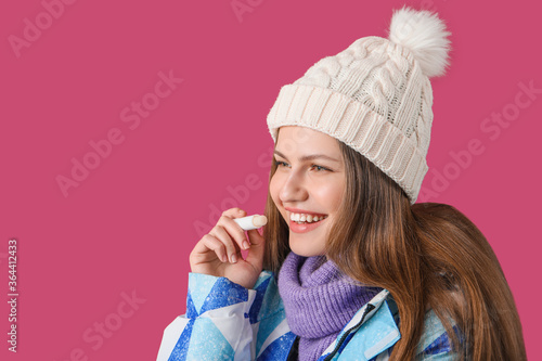 Beautiful young woman with ...