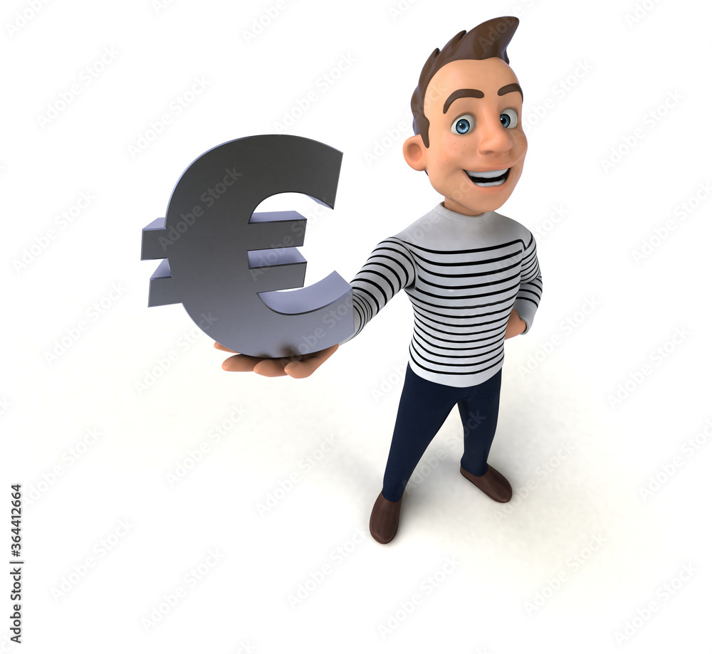 Fun 3D cartoon casual character Fun 3D cartoon casual character