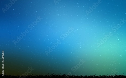 Dark BLUE vector texture with milky way stars. Modern abstract illustration with Big Dipper stars. Pattern for futuristic ad, booklets.