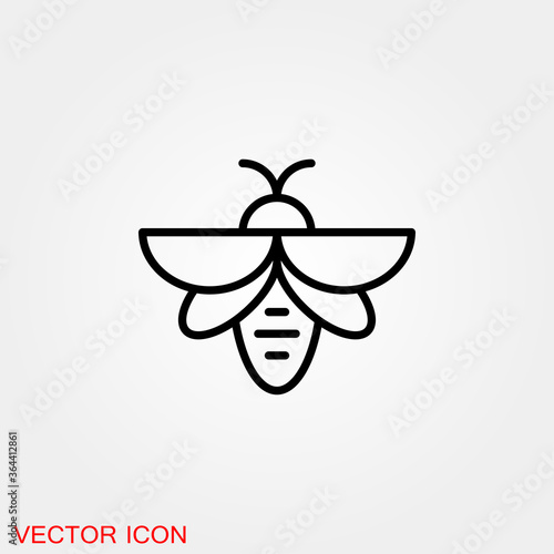 Beetle icon. Insect design, insect icons vector