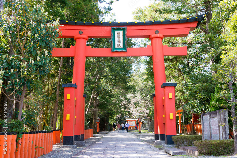 Kumano Hayatama Taisha Shrine in Shingu, Wakayama, Japan. It is part of the Kumano Hayatama Taisha Shrine in Shingu, Wakayama, Japan. It is part of the