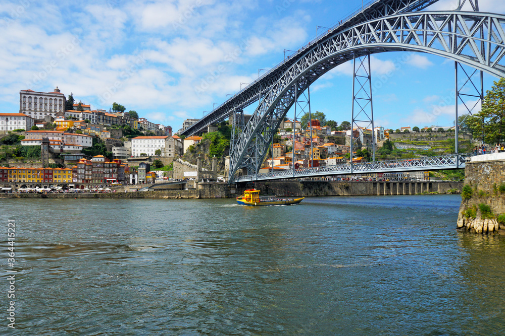 Douro River with Dom Luis Bridge