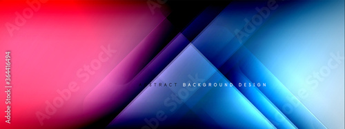 Motion concept neon shiny lines on liquid color gradients abstract backgrounds. Dynamic shadows and lights templates for text