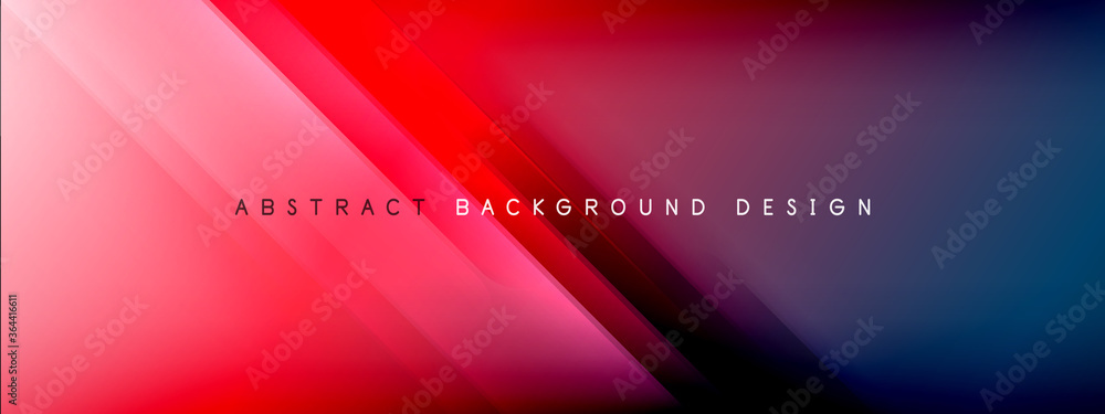 Motion concept neon shiny lines on liquid color gradients abstract backgrounds. Dynamic shadows and lights templates for text