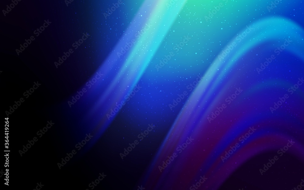 Fototapeta premium Dark BLUE vector texture with milky way stars. Space stars on blurred abstract background with gradient. Best design for your ad, poster, banner.