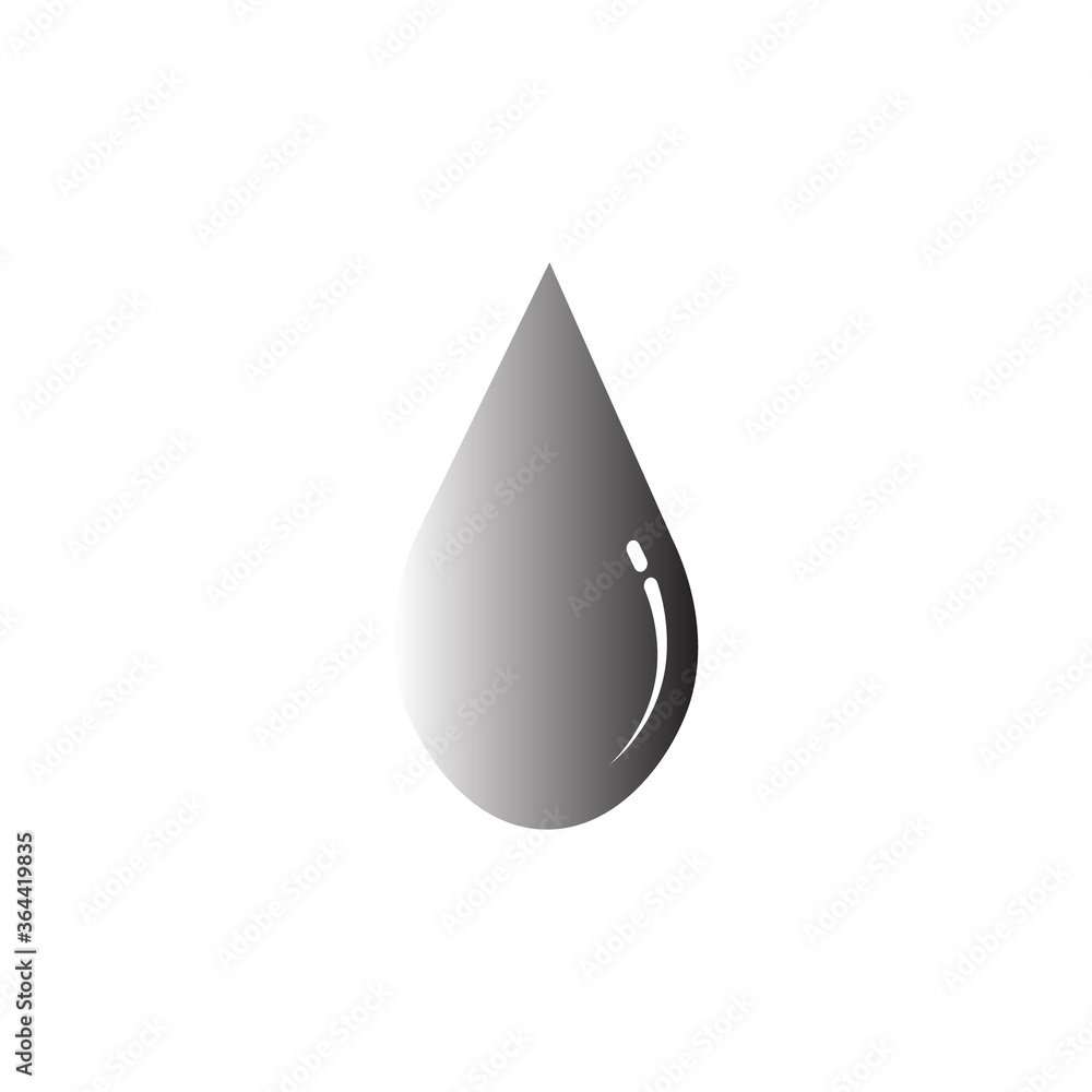 Blood oil icon vector