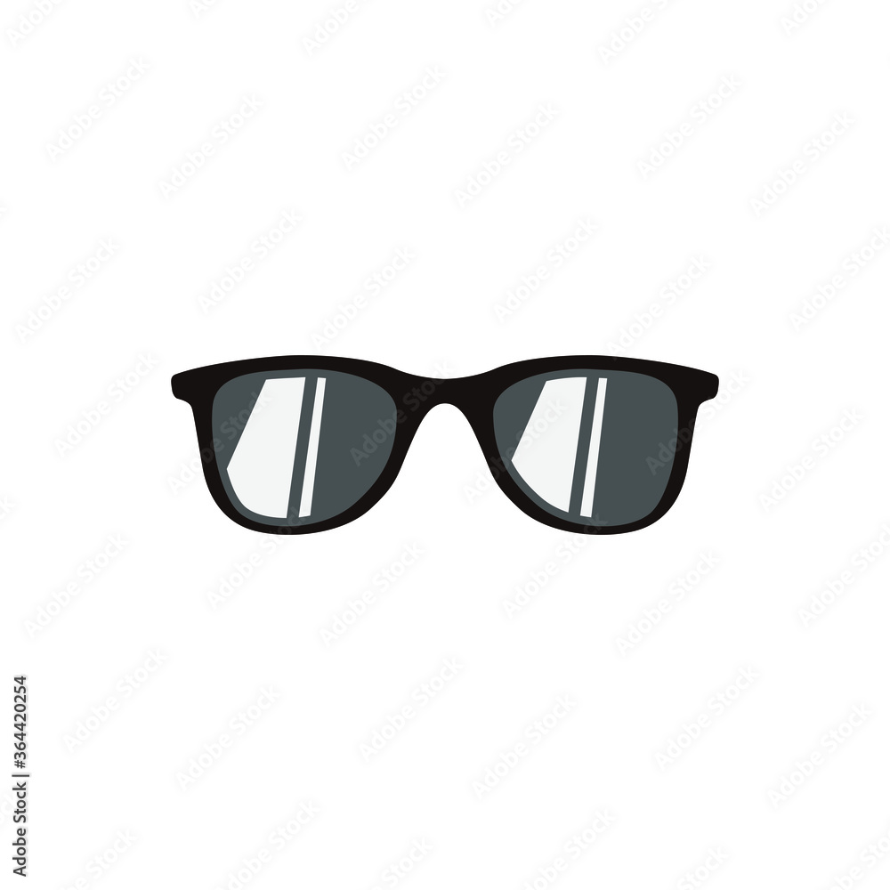 single vector of black glasses simple illustration design single vector of black glasses simple illustration design