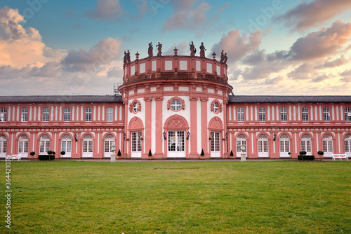 Schloss Biebrich, Biebrich Palace of Wiesbaden, Hesse, Germany.