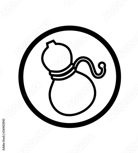 Japanese traditional pattern kimono good luck charm vector illustration