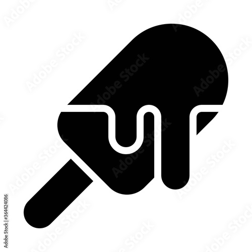 birthday or new born baby related kulfi or ice cream toping with chocolate vectors in solid design,