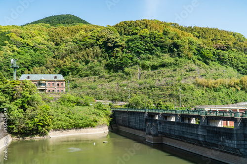 長崎市新西山ダム（西山高部水源池） 長崎市の風景