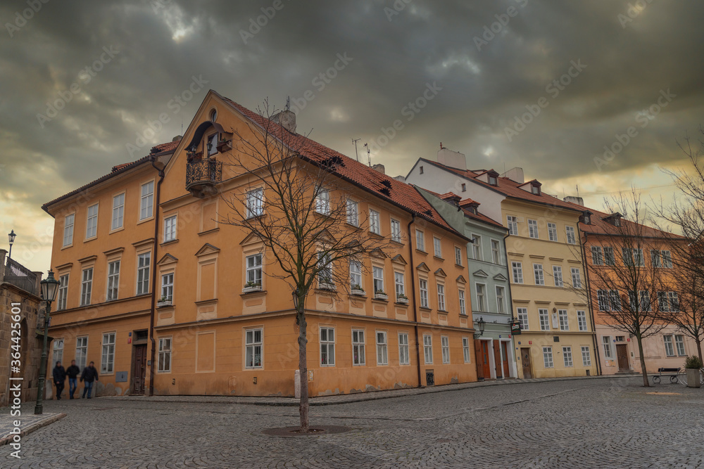 Obraz premium beautiful old streets of Prague.