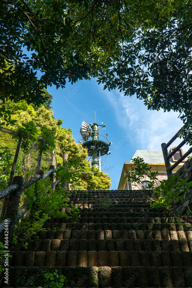 Obraz premium 長崎市西山ダム（西山高部水源池）管理棟 長崎市の風景