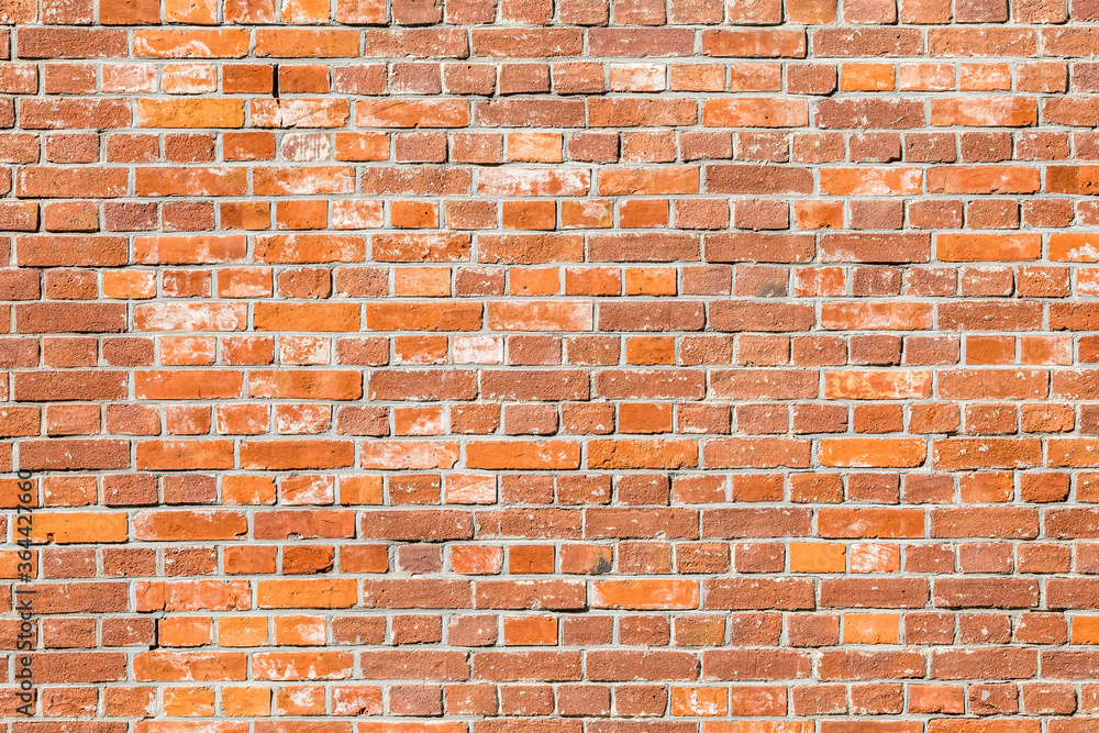Fototapeta premium Old and dirty red brick background
